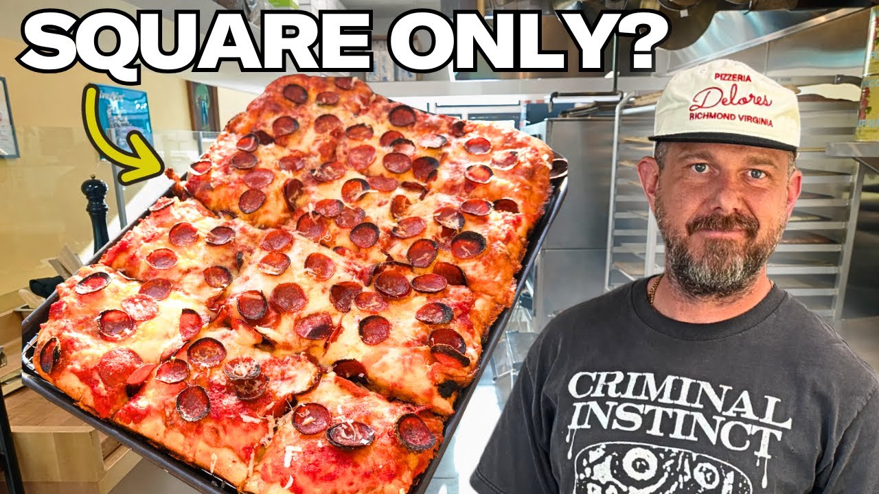 Почему в этом магазине LA Slice Shop продают только квадратные куски пиццы в помещениях площадью ...