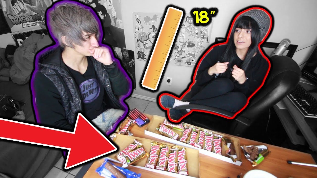 Gagging on 18 inches of Chocolate! *Vomit Warning*