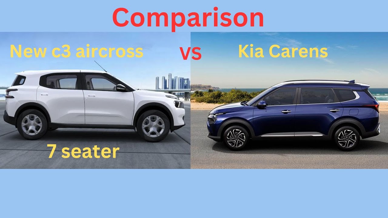 Citroen c3 aircross VS Kia Carens | Comparison | New c3 aircross 7 seater vs Kia Carens