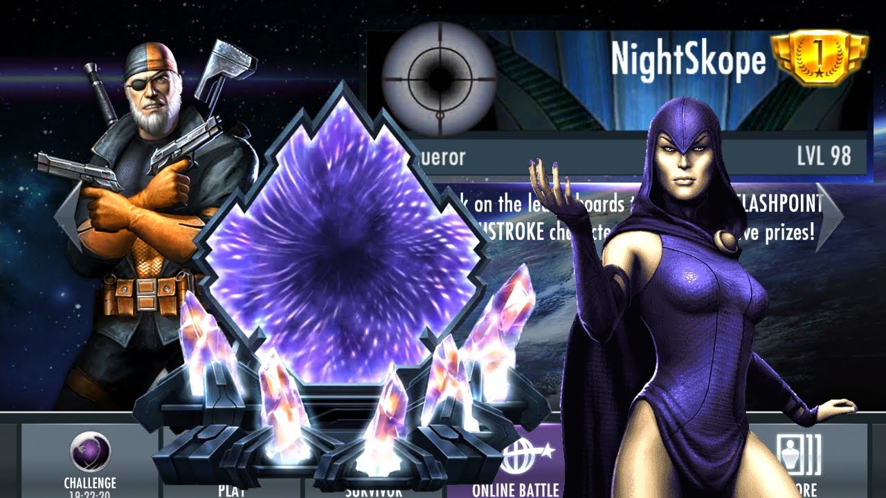 Accidentally reaching #1 while grinding PZ 😂 + Nth Pro Pack Openings! - Injustice Mobile NightSkope