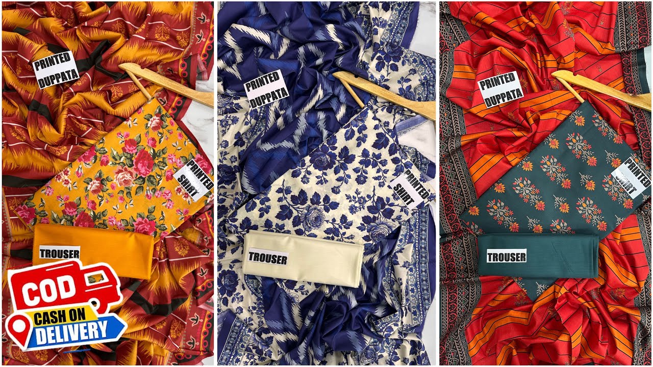 Orient Unstitched Lawn 3PC Collection | Trendy Printed Suits