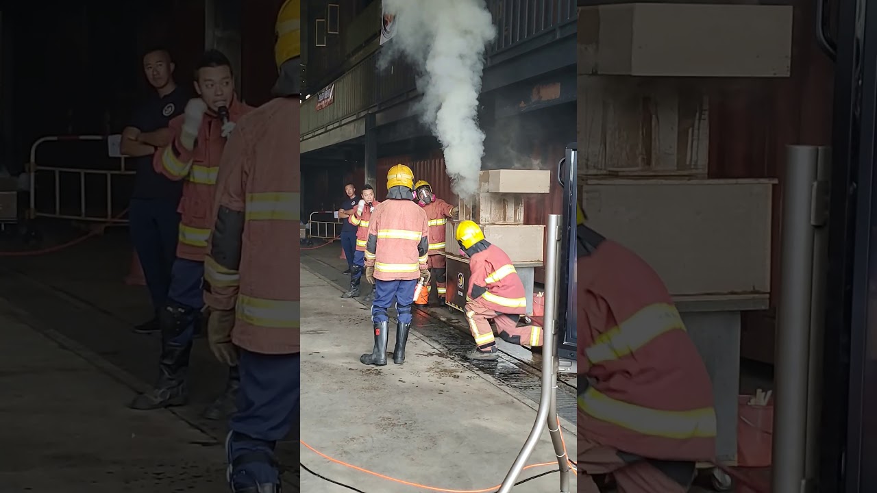 模擬閃燃回燃示範