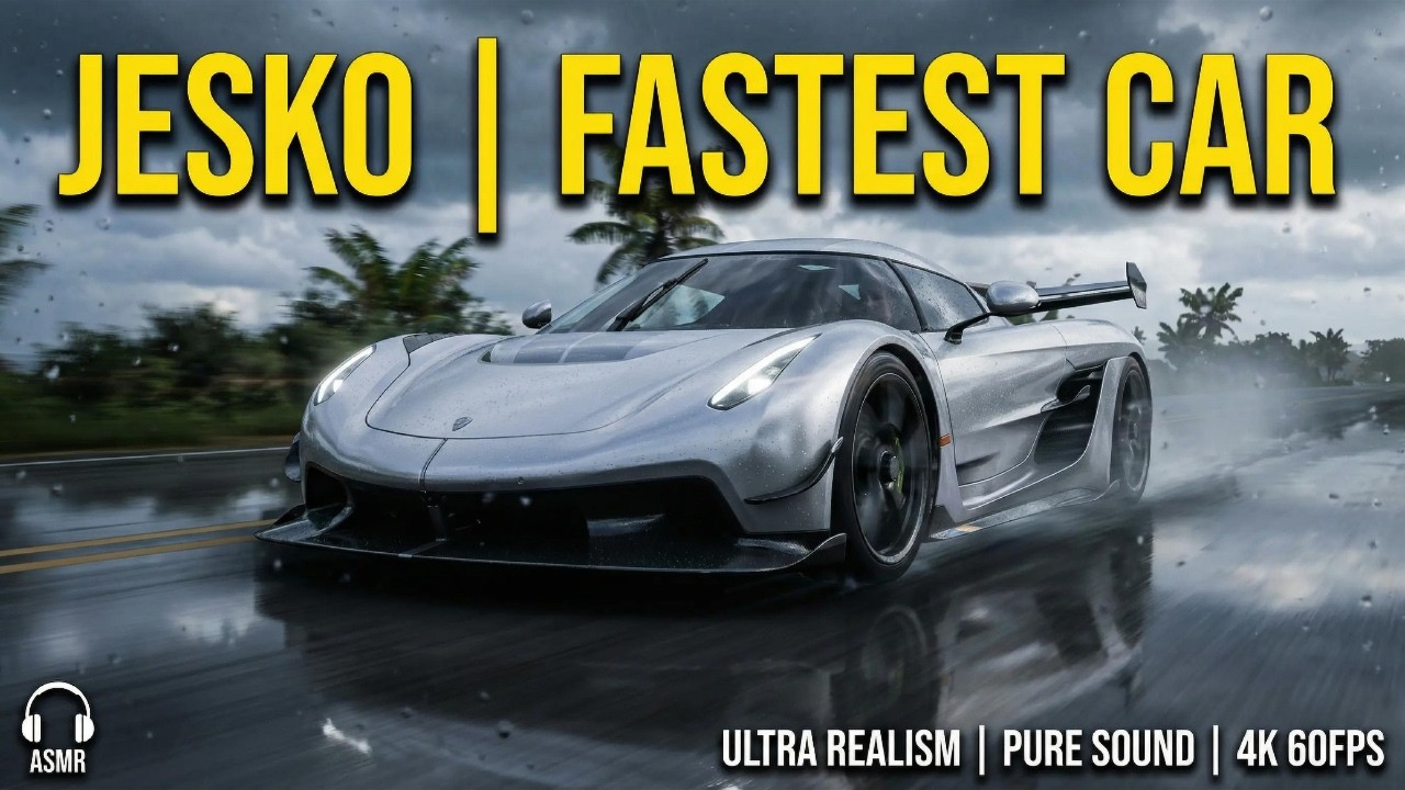 This Koenigsegg Jesko Drive Feels Like a Movie | Wet Roads & Pink Sky