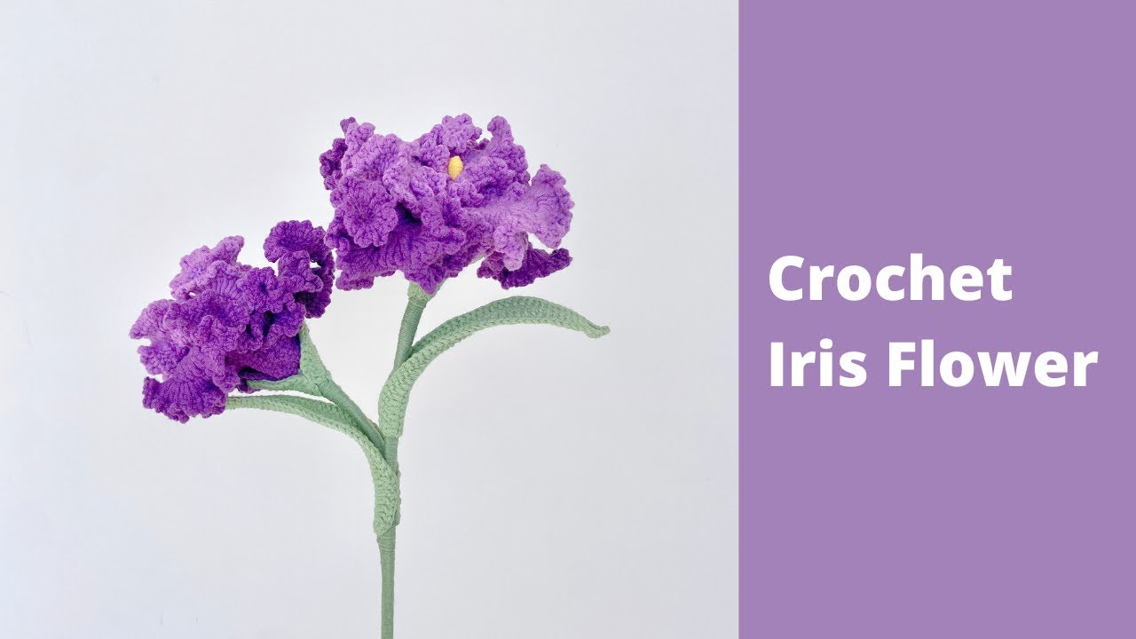 How to Crochet Iris Flowers ✿ Crochet Flower Bouquet Easy Tutorial