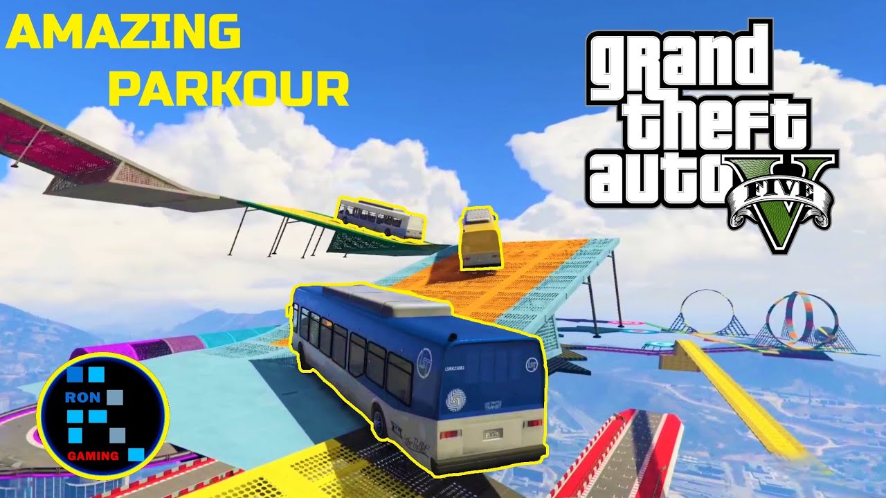 GTA V | RON & Friends are The Best Construction Workers Amazing Parkour