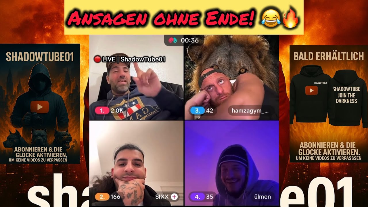🔴 LIVE | Arrogante Pate, Hamza Gym, Ülmen & Sixx drehen komplett durch! 😱🔥