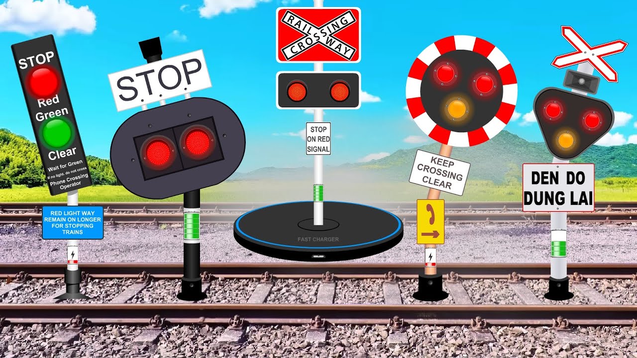 [ 踏切アニメ ] 踏切ワイヤレス充電 Railroad Crossing Wireless Charging!!!