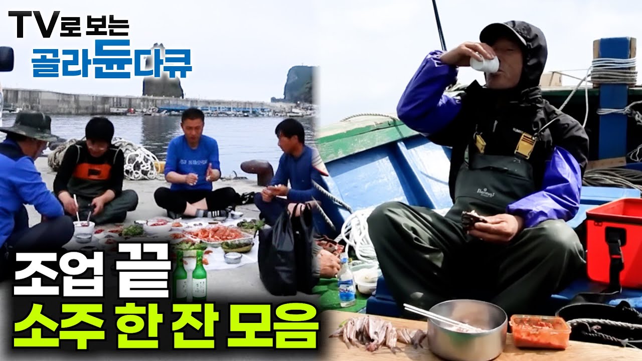 드디어 조업 끝났다. 직접 건져 올린 횟감에 소주 한 잔｜술상 제대로 보는 어부 인생 가장 행복한 순간｜한국기행｜#골라듄다큐