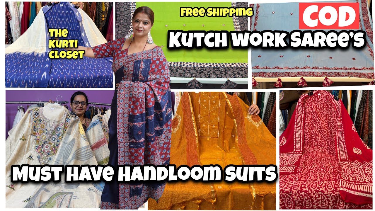 Hot Sellers Handloom Suits For Summer’s & Festive Season 💐 Free Shipping | Shwetadhiraj