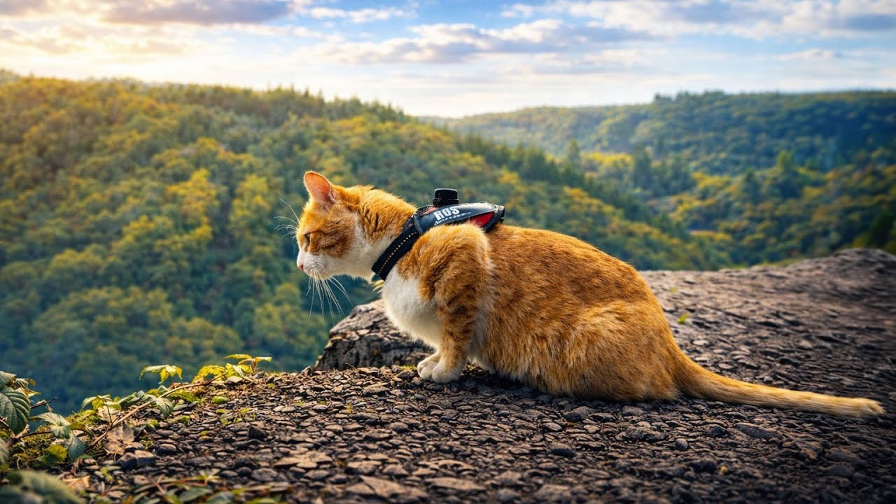 Vlogging Cat Explores the Belgian Ardennes