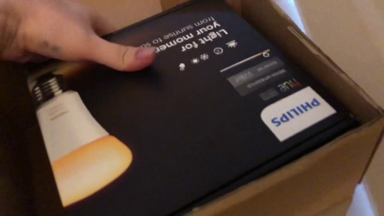 800 ₺lik Philips hue white ambiance starter kit kutu a&ccedil;ılımı