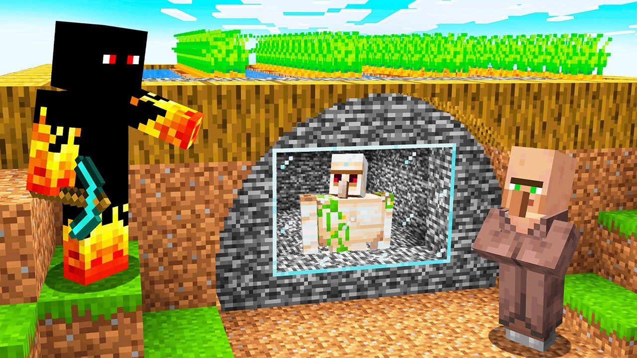ГОЛЕМЫ СПРЯТАЛИСЬ ОТ МЕНЯ В MINECRAFT