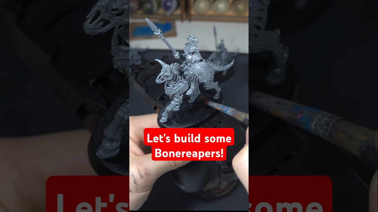 Cleaning and Basing my Ossiarch Bonereaper Cavalry! #warhammer