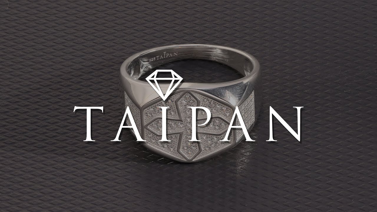 Taipan Iced Out Ring Silberring Gr. 8/9/10/11  aus 925 Sterlingsilber