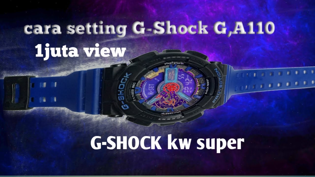 Cara Setting Jam Gshok GA110 Analog &Digital Tak Sama #KWSUPER