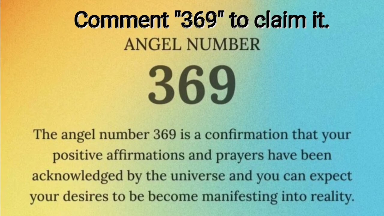 Angel Number 369 Meaning | Powerful Manifestation & Law of Attraction Signs Explained | 