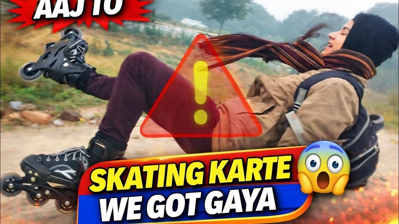 Aaj to skating karte we bohot buri trah gir pada 🥺💔 #viral #reach #explore #vlog #goviral #skating