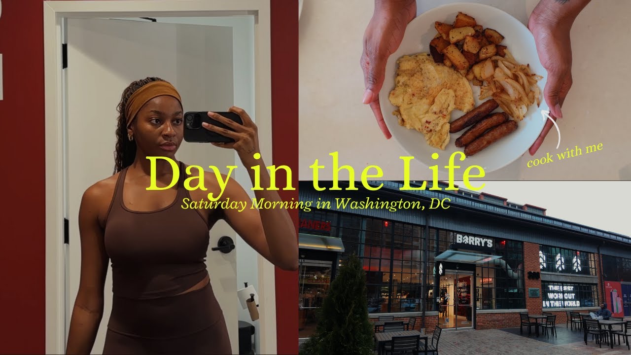 DAILY VLOG: spend Saturday morning with me, fitness, cooking, moving updates