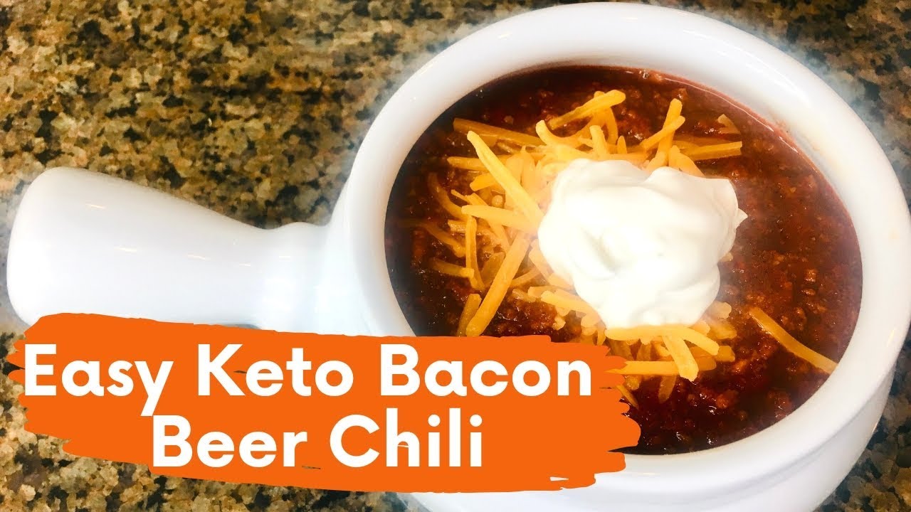 KETO BACON BEER CHILI| KETO CHILI | LOW CARB CHILI | EASY WEEKNIGHT KETO RECIPES