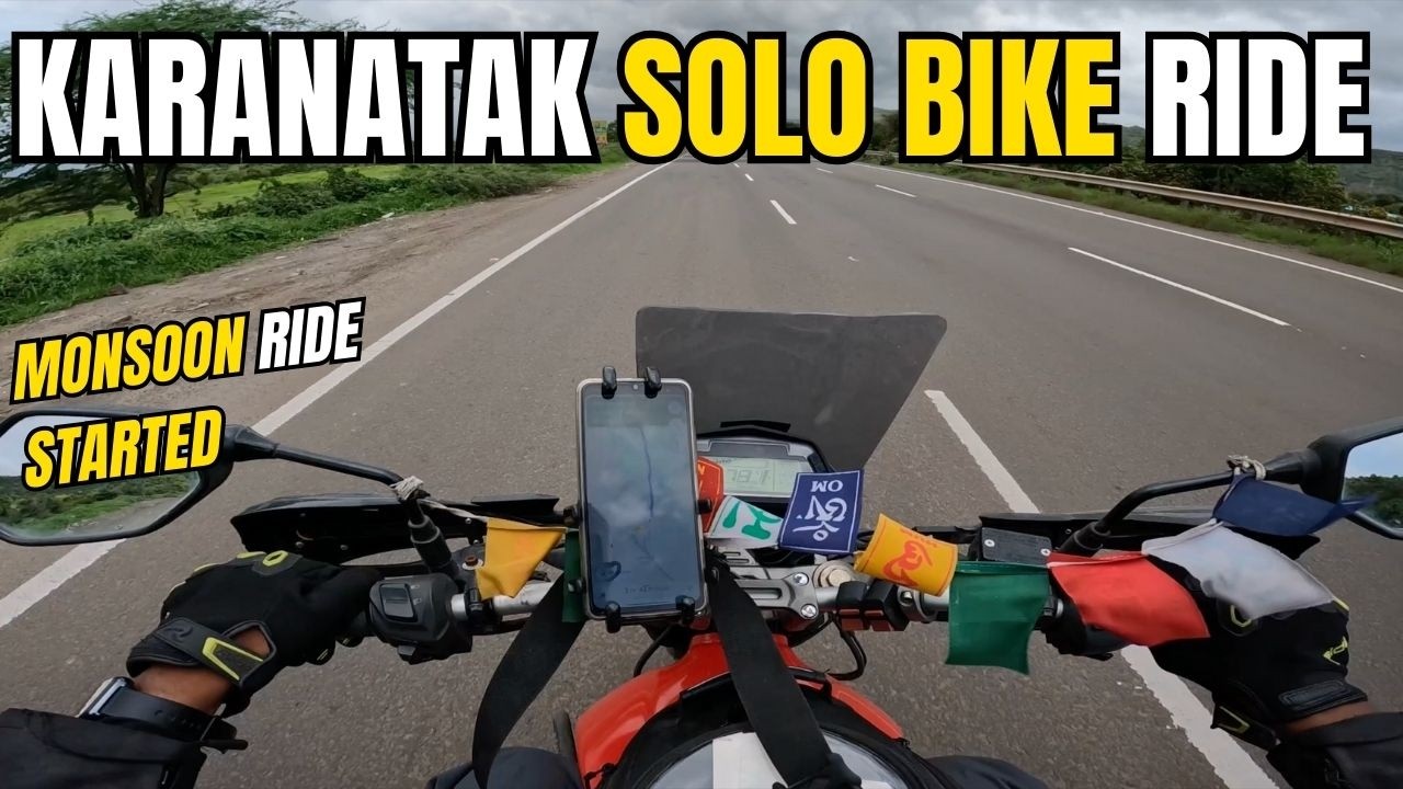 SOLO Mumbai to Karnataka During MONSOON Riding Xpulse200