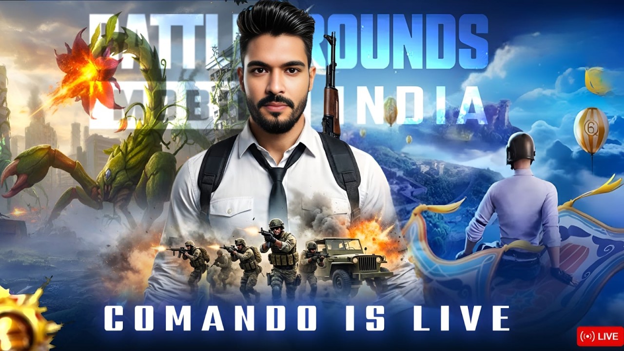 ONLY BOOM BAM GAMEPLY WITH @COMANDOISLIVE |🚩जय महाराष्ट्र🚩@BattlegroundsMobile_IN @Shreemanlegend