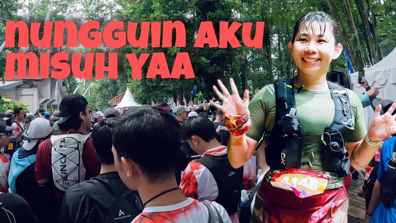 KALIAN PILIH BANYAK LUMPUR ATAU BANYAK COR BETON?! TAHURA TRAIL RUN 23KM POV BOJO GALAK!