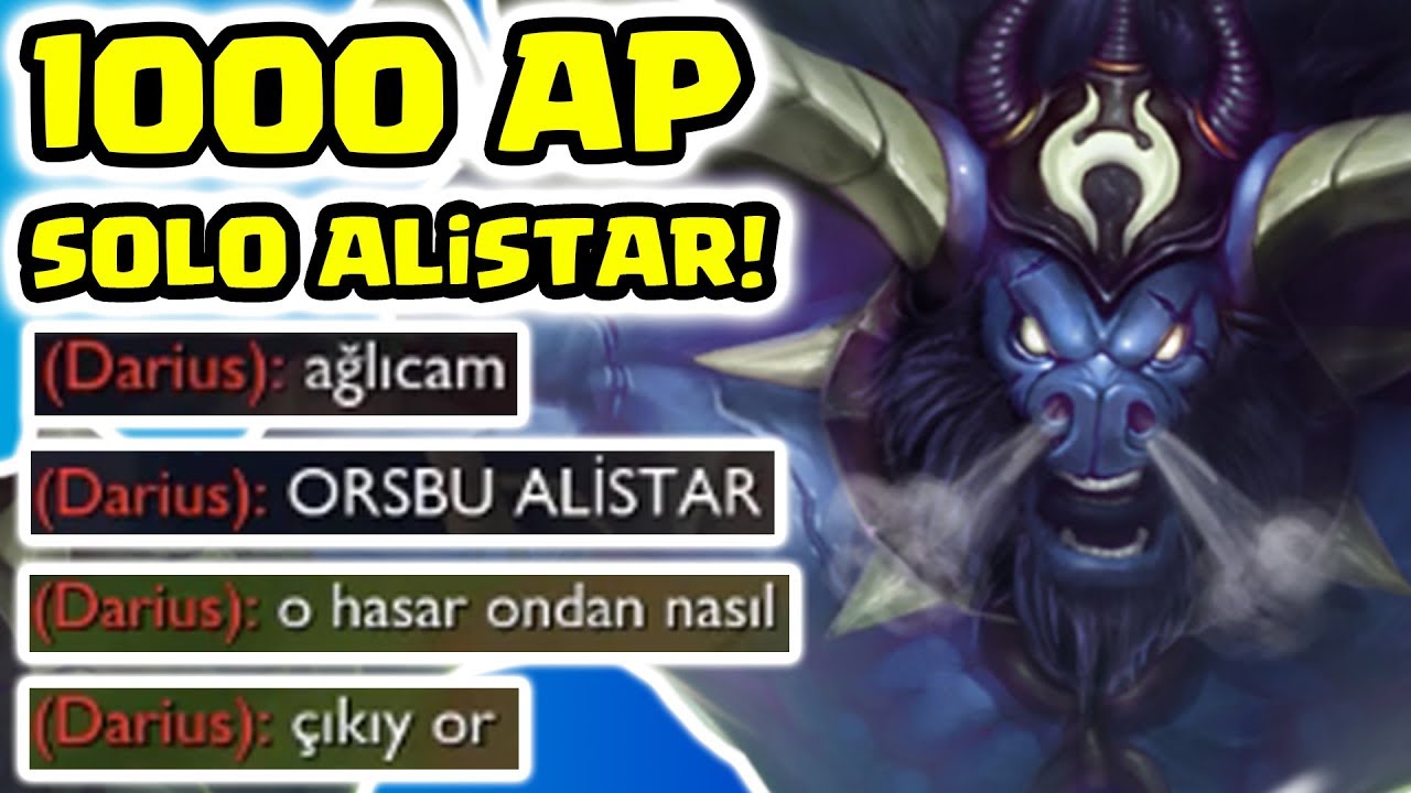 1000 AP SOLO ALISTAR!! SERİ BOYNUZ GETİR RITO!! DARIUS'UN BOĞAZI YANDI!!