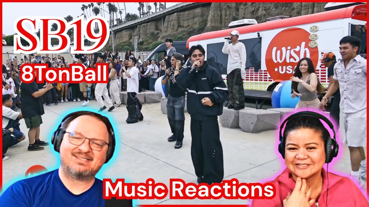 SB19 "8tonBall" (видео с живого выступления Wish Bus USA) | Реакция пары!
