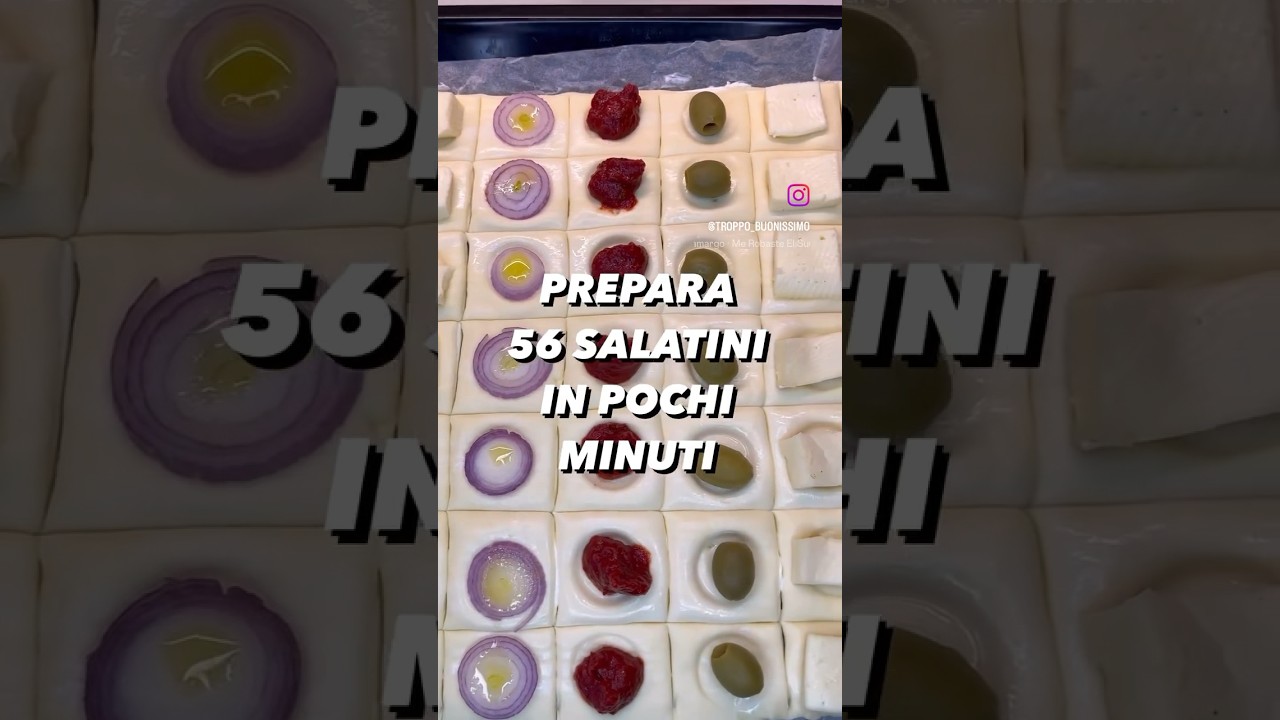 Prepara 56 salatini in pochi minuti! #salatini #aperitivo