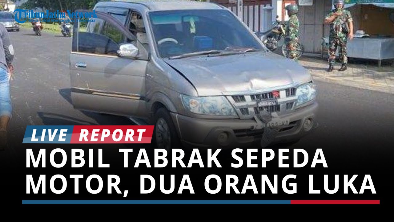 Kecelakaan di Magetan, Mobil Tabrak Sepeda Motor, Dua Orang Luka, Diduga Tak Jaga Jarak Aman
