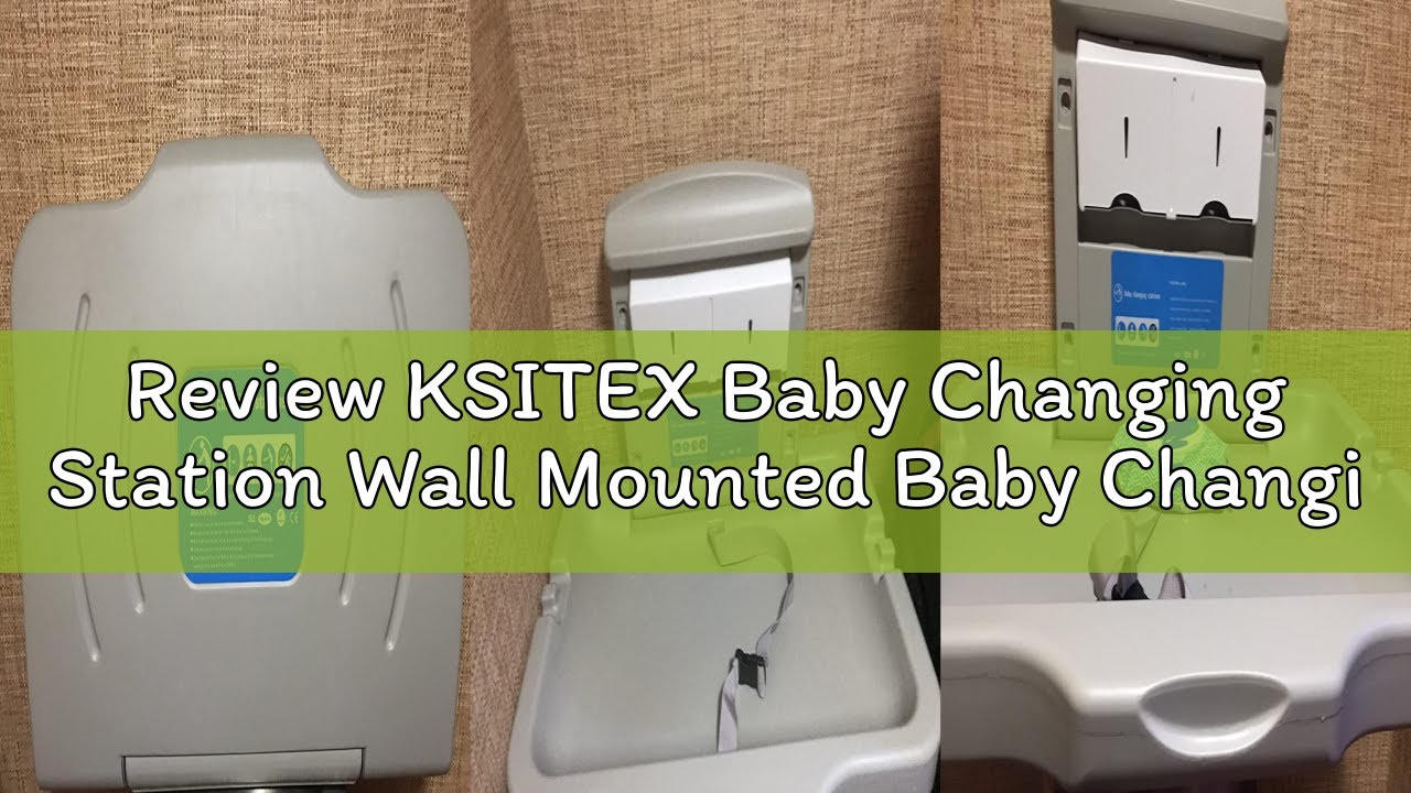 Review KSITEX Baby Changing Station Wall Mounted Baby Changing Table Foldable Diaper Changing Unit C