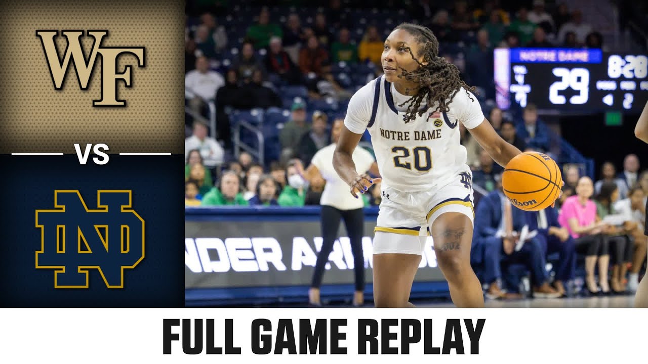 Wake Forest vs. Notre Dame Full Game Replay | 2024-25 ACC Women's Basketball