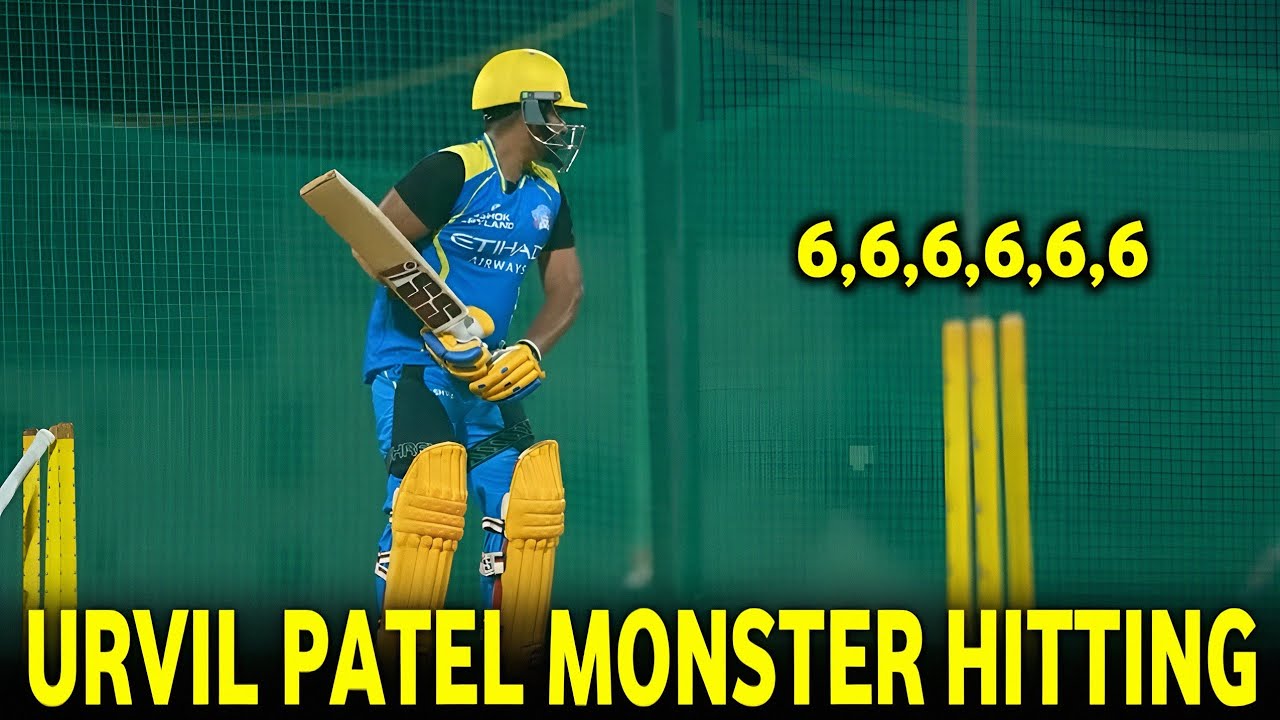 Urvil Patel Monster Hitting CSK Practice Camps Highlights ||