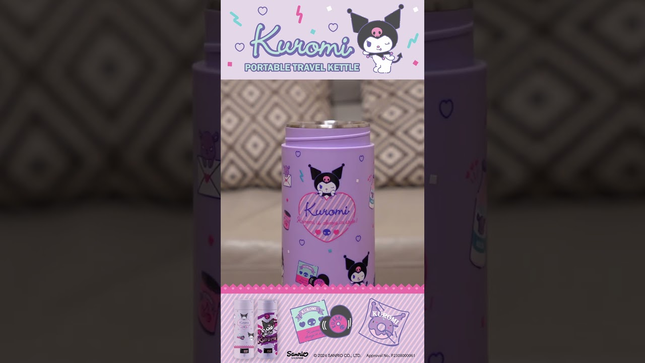 JNC X Kuromi 智能便攜電水瓶 380m夢幻世界 開箱 JNC X Kuromi Portable Travel Kettle 380ml Dreamy WorldUnboxing