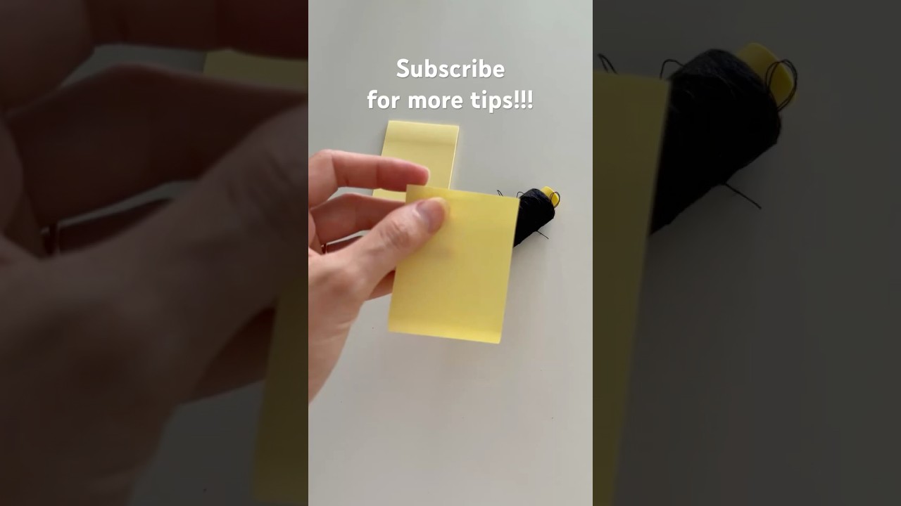 How to thread a needle easily with a piece of paper???
