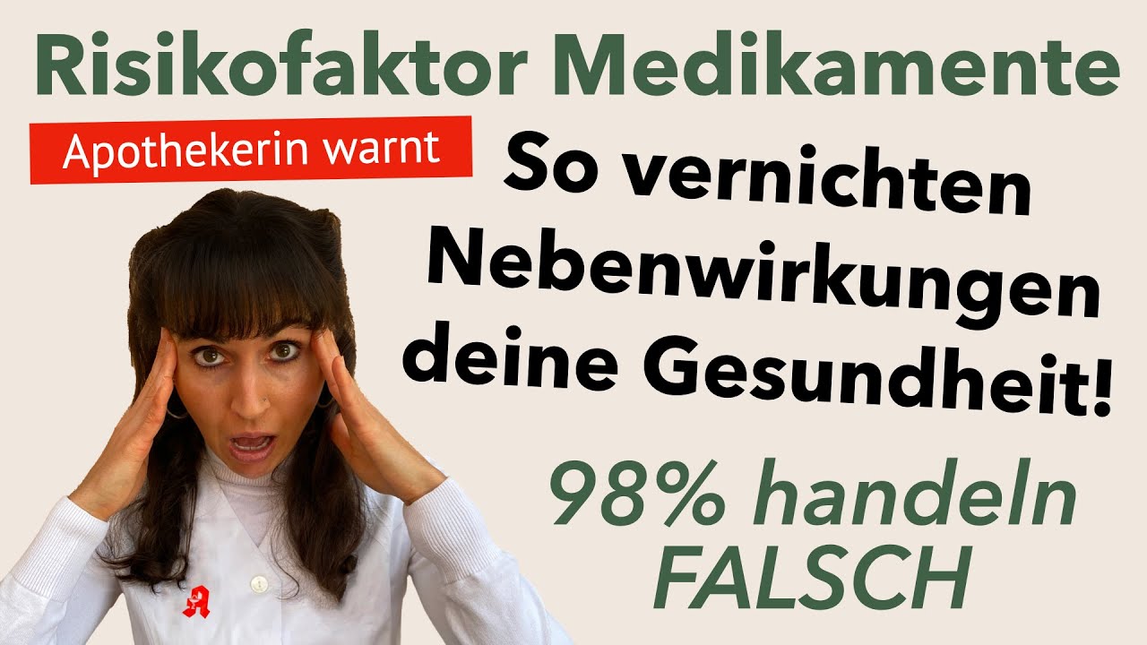 Arzneimittel-Nebenwirkungen - Apothekerin warnt: Fast JEDER untersch&auml;tzt Risiken! So sch&uuml;tzt du dich