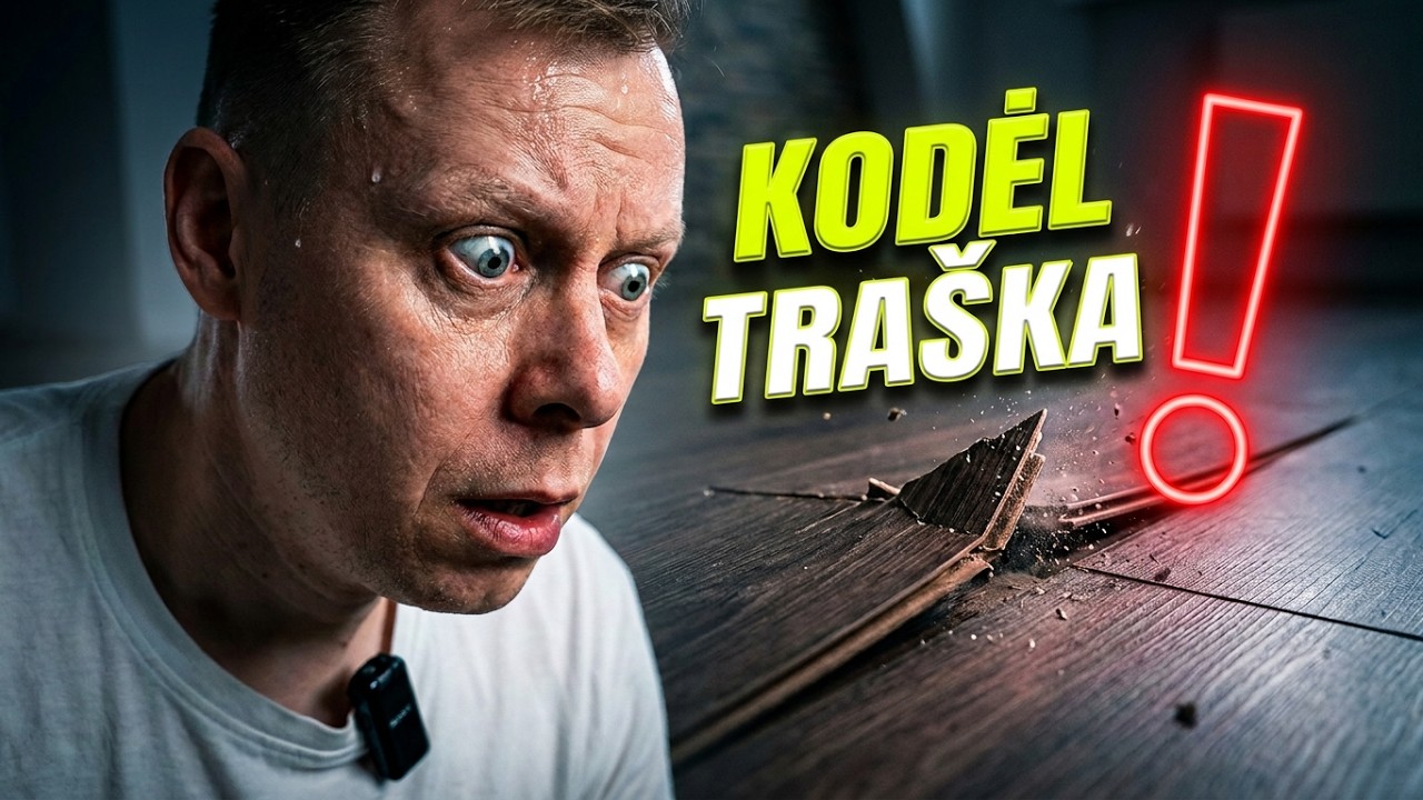 KAIP KLOTI LAMINATĄ BE GIRGŽDESIO! KODĖL GRINDYS GIRGŽDA! KAIP PAŠALINTI GRINDŲ GIRGŽDESĮ!