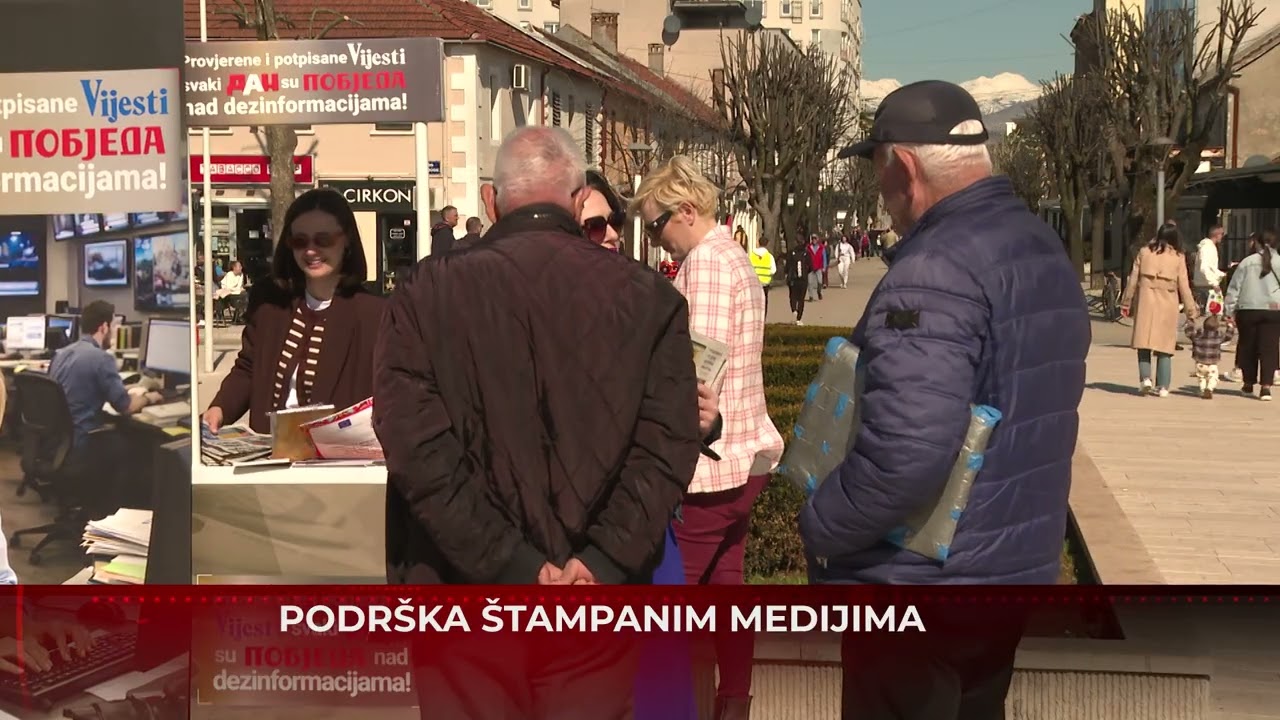 U Nikšiću organizovana kampanja „Podrška štampanim medijima u Crnoj Gori“