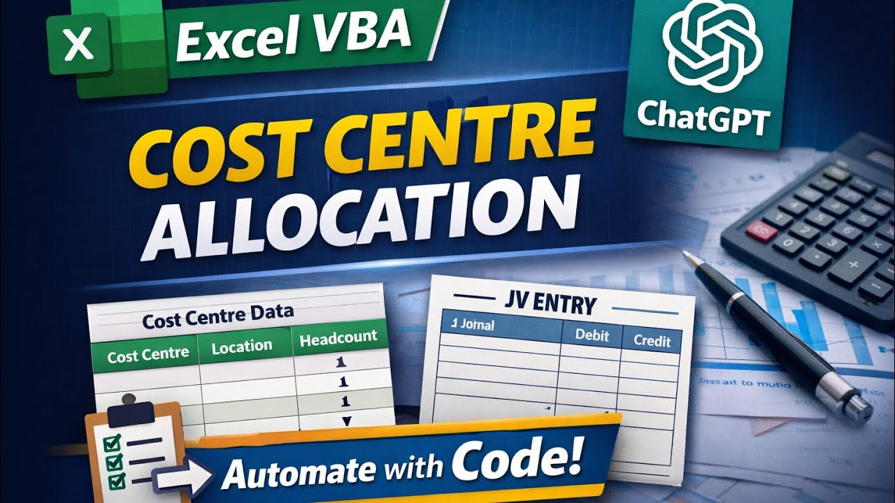 How to Allocate Expenses to Cost Centres in Excel (VBA + ChatGPT)