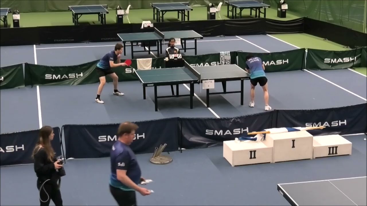 NGUYEN Long vs KAHLOS Juho | U21 men's singles final | Finnish U21 championships 17-18.1.2026