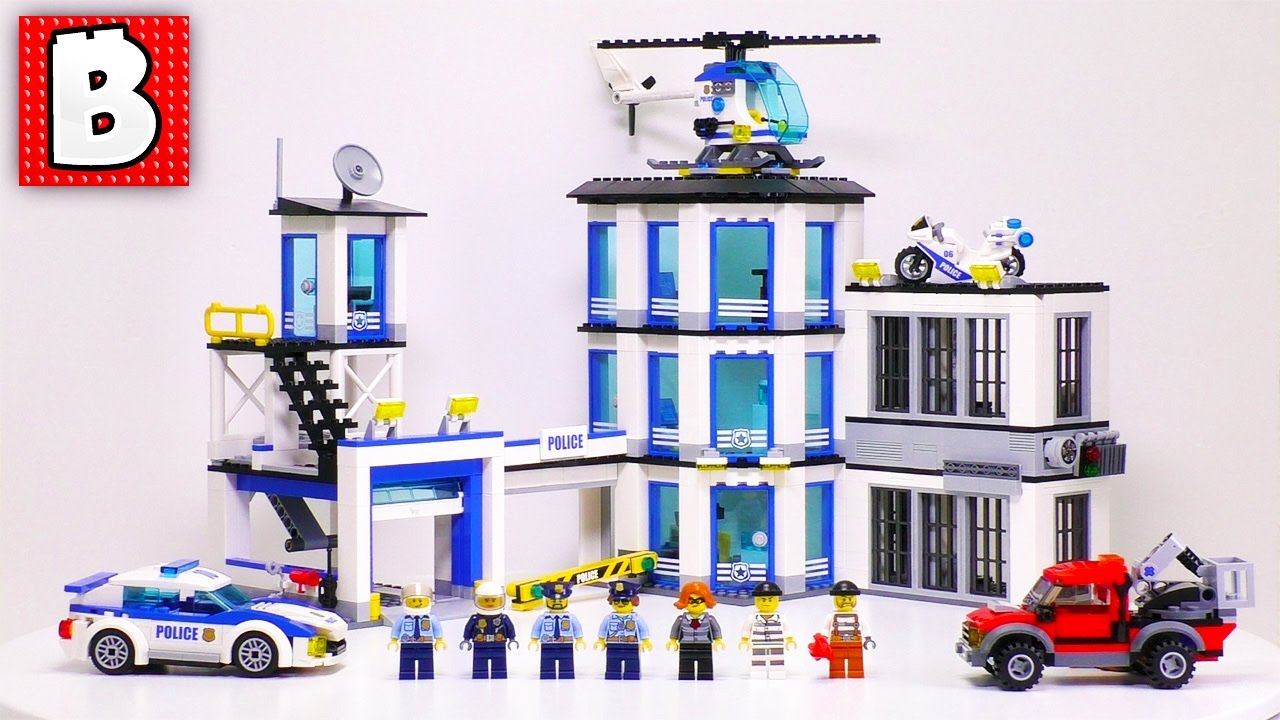 LEGO City 2017 Police Station, Set 60141 | Unbox Build Time Lapse Review