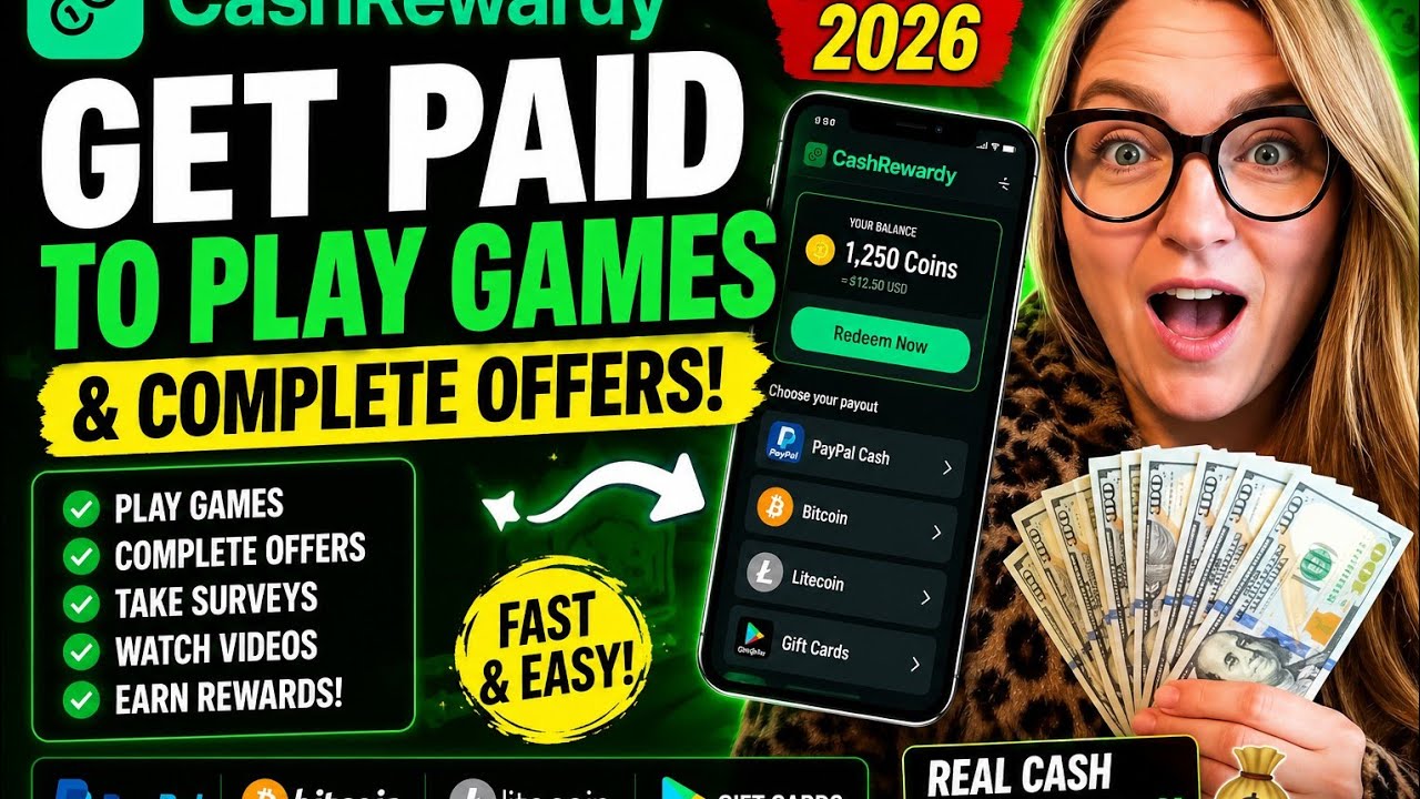 Earn Free PayPal Money with CashRewardy 💸