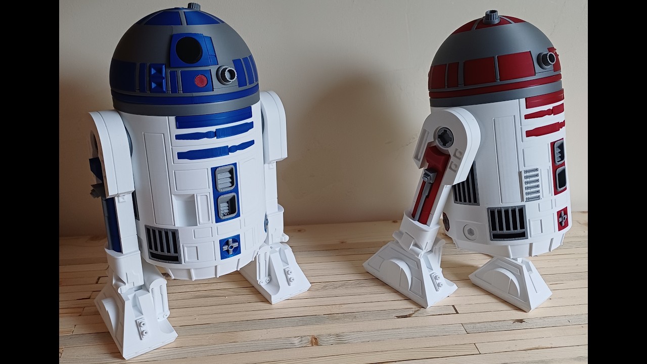 Assembling the 3D Printed GIANT R2-D2 Model - 12 Inch Star Wars Figure