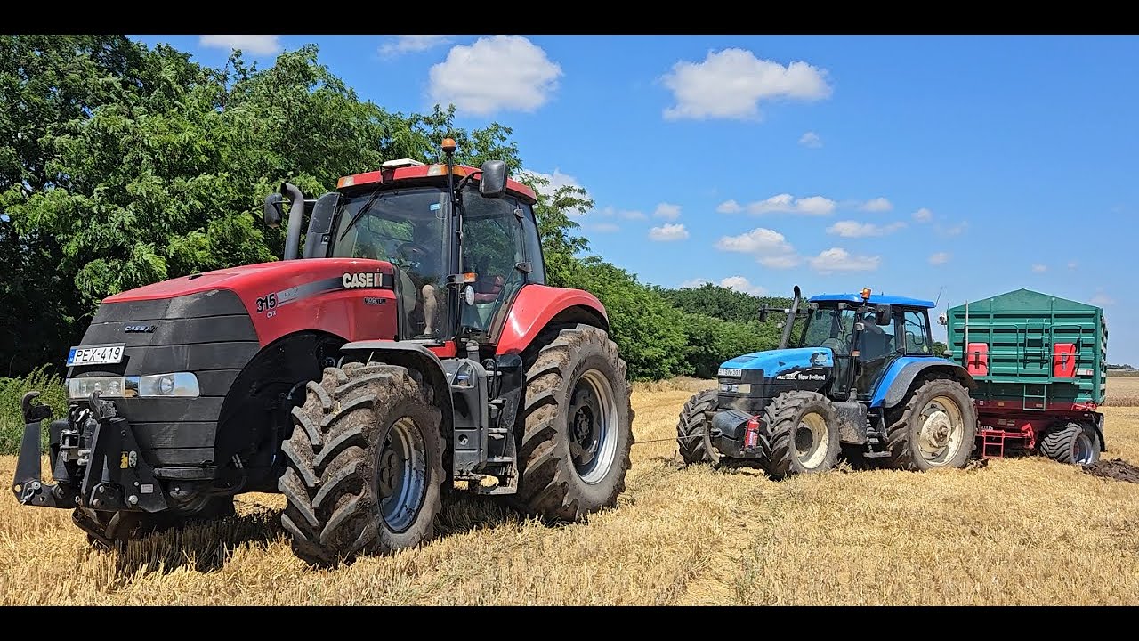 New Holland TM 190 elakadás és orrsúlyreptetés