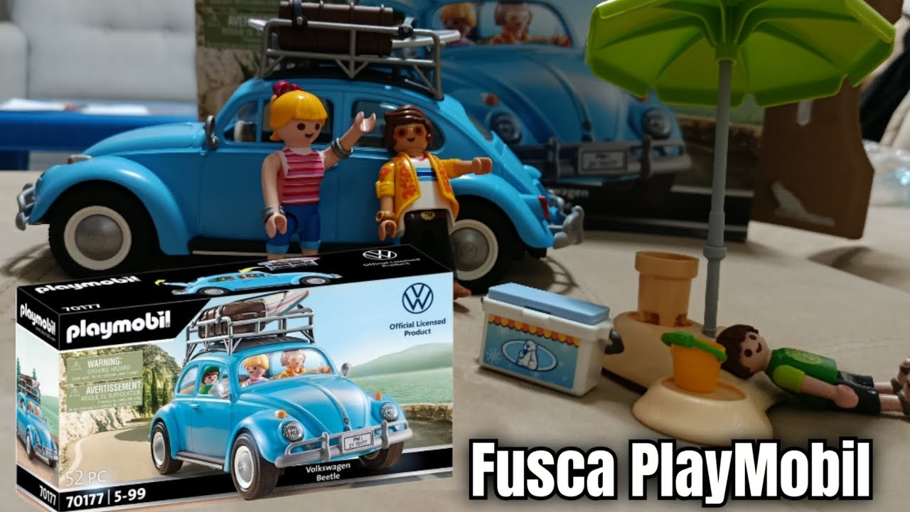 Fusca Playmobil 70177 - Fusca Miniatura - VW Beetle - Miniatura Fusca