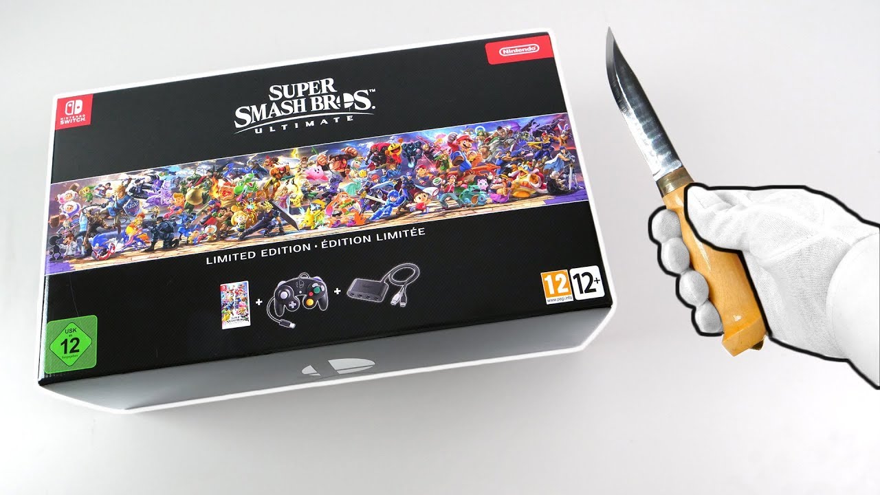 Unboxing Super Smash Bros. Ultimate Limited Edition + Pro Controller (Nintendo Switch)