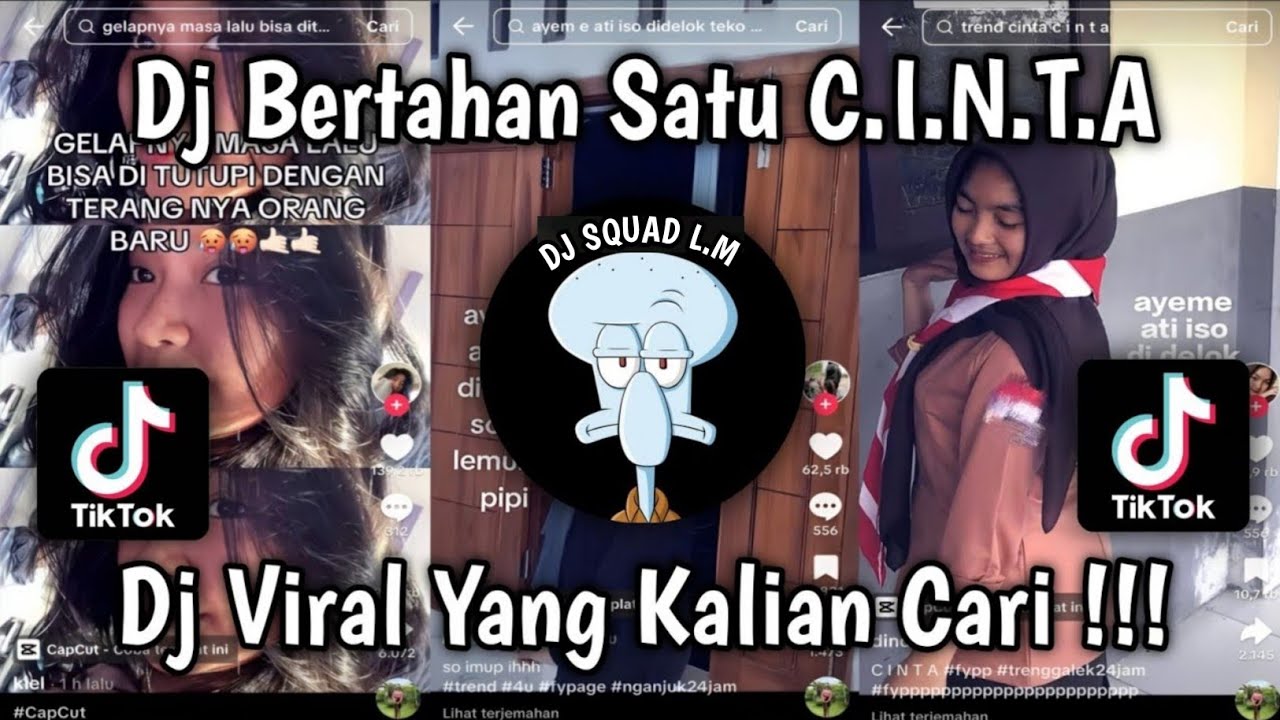 DJ BERTAHAN SATU CINTA l D'BAGINDAS TREND FYP TIKTOK!