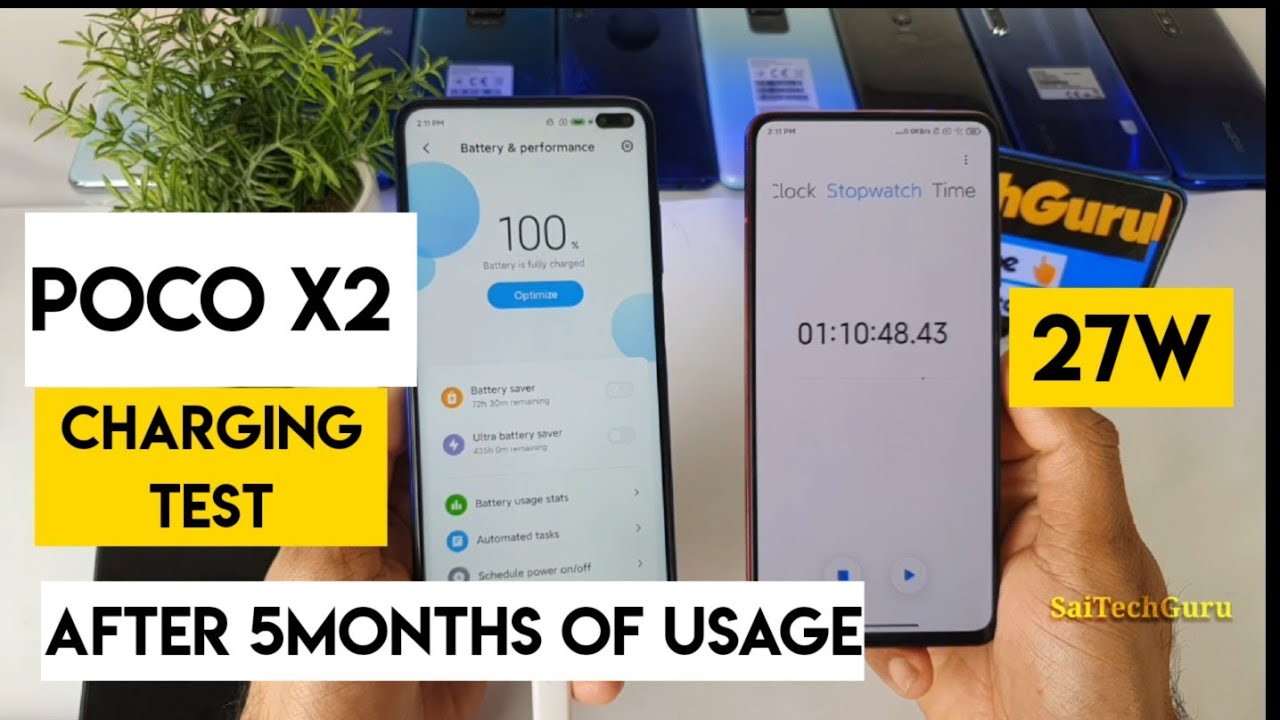 Poco x2 charging test after 5months of usage