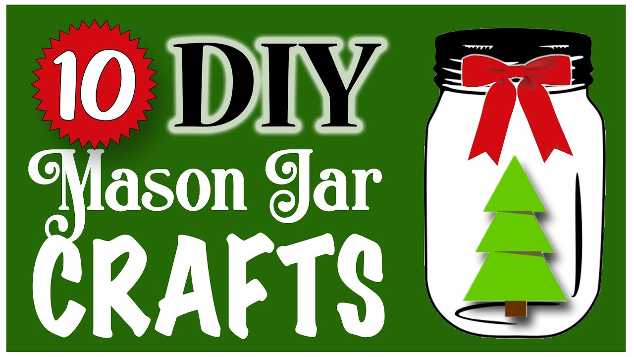 10 EASY Mason Jar Crafts! 🎄 CHRISTMAS DIY | Dollar Tree DIY