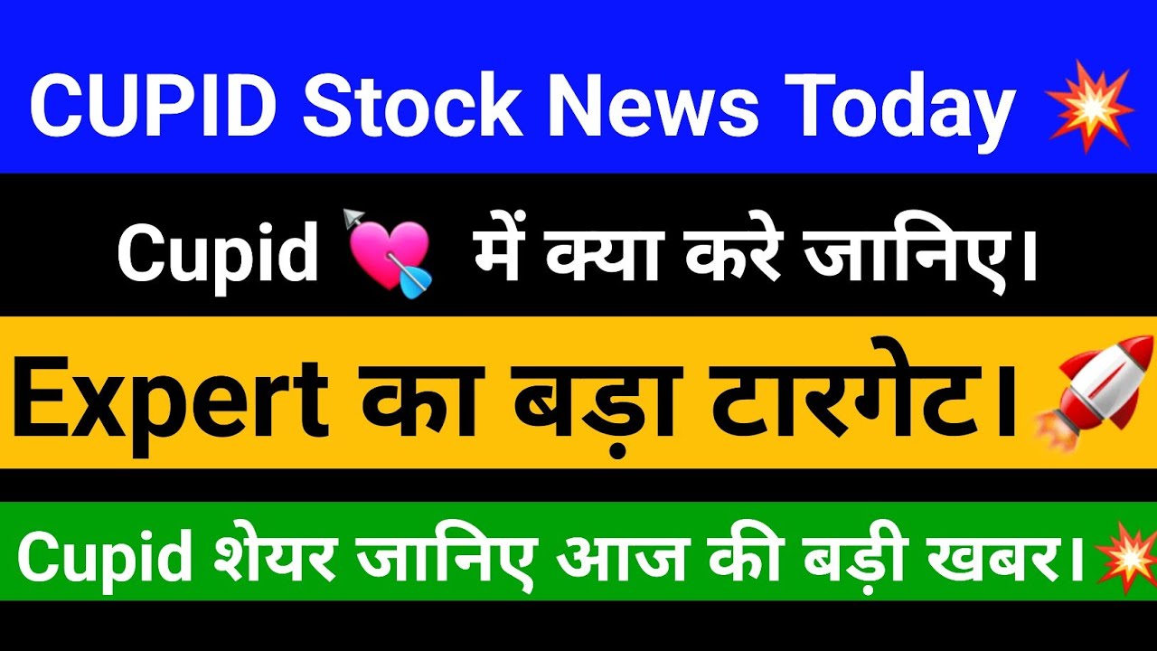 Cupid Share Latest News Today | Cupid Stock News | Cupid News